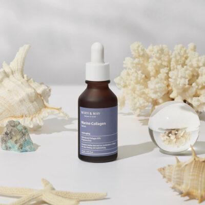 This quick absorbing serum contains 95% small molecule collagen for deeper penetration, addressing the symptoms of aging skin and hydrates parched skin