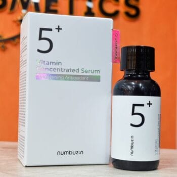 Numbuzin No.5 Vitamin Concentrated Serum An intensive Vitamin ampoule that brightens skin and reduces the appearance of hyperpigmentation.